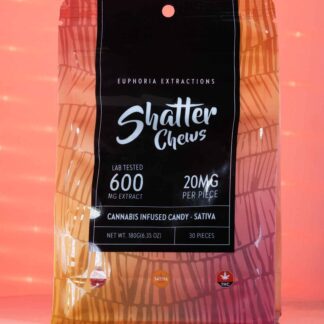 600 mg THC Chews (Gummy) (Sativa) (30 Pieces) by: Euphoria Extractions